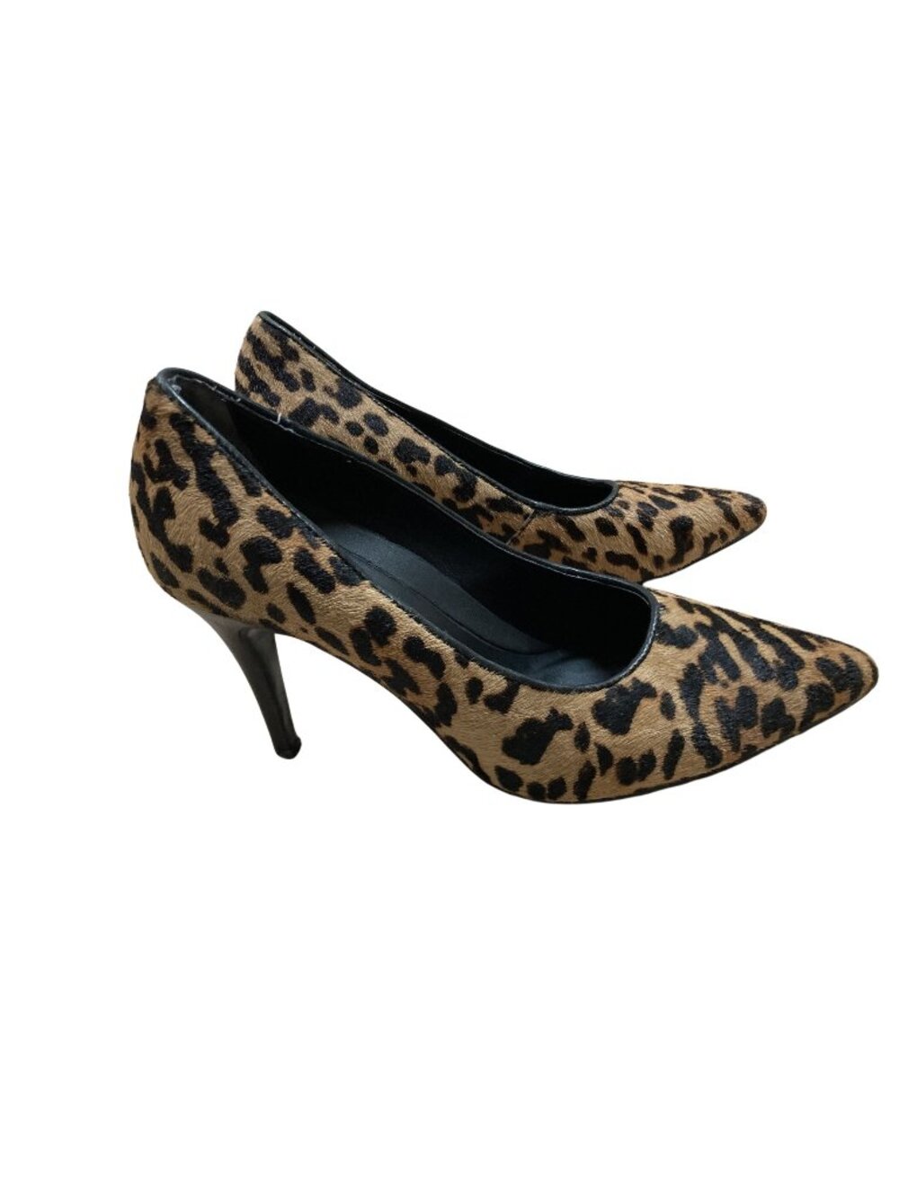 Aerosoles Leopard Print Pointed Toe Heels Womens Size 5.5 Faux Fur Comfortable